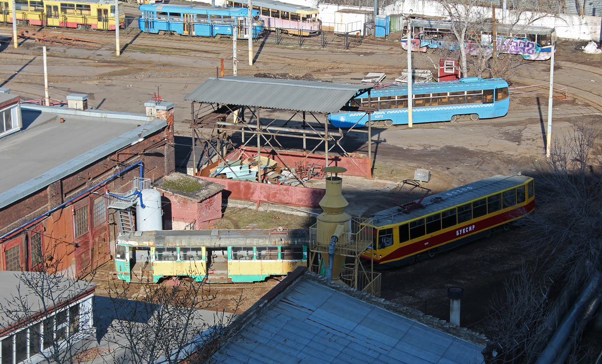 Moscow, 71-608KM # 0223; Moscow, Tatra T3SU # 0022; Moscow — TRZ Plant; Moscow — Views from a height