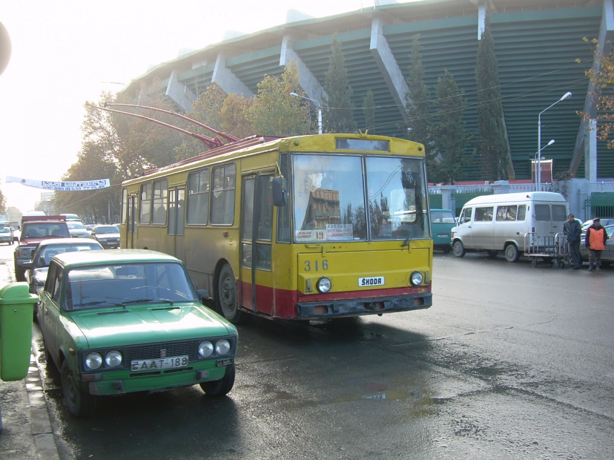 Тбилиси, Škoda 14Tr02/6 № 316