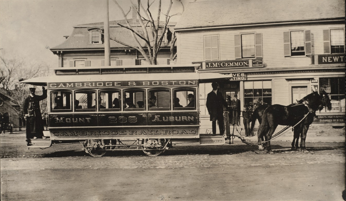 Бостон — Старые фотографии — Трамвай