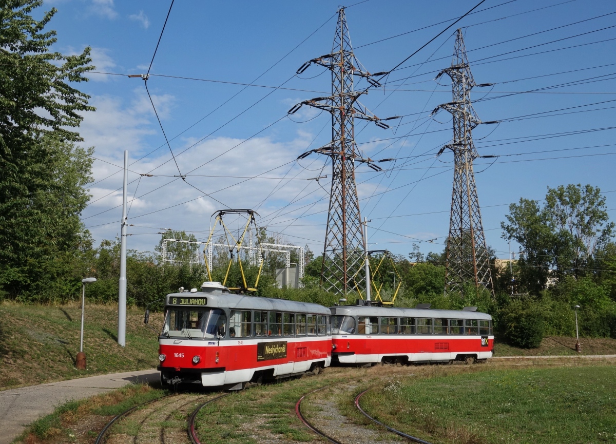 Брно, Tatra T3G № 1645; Брно, Tatra T3G № 1646