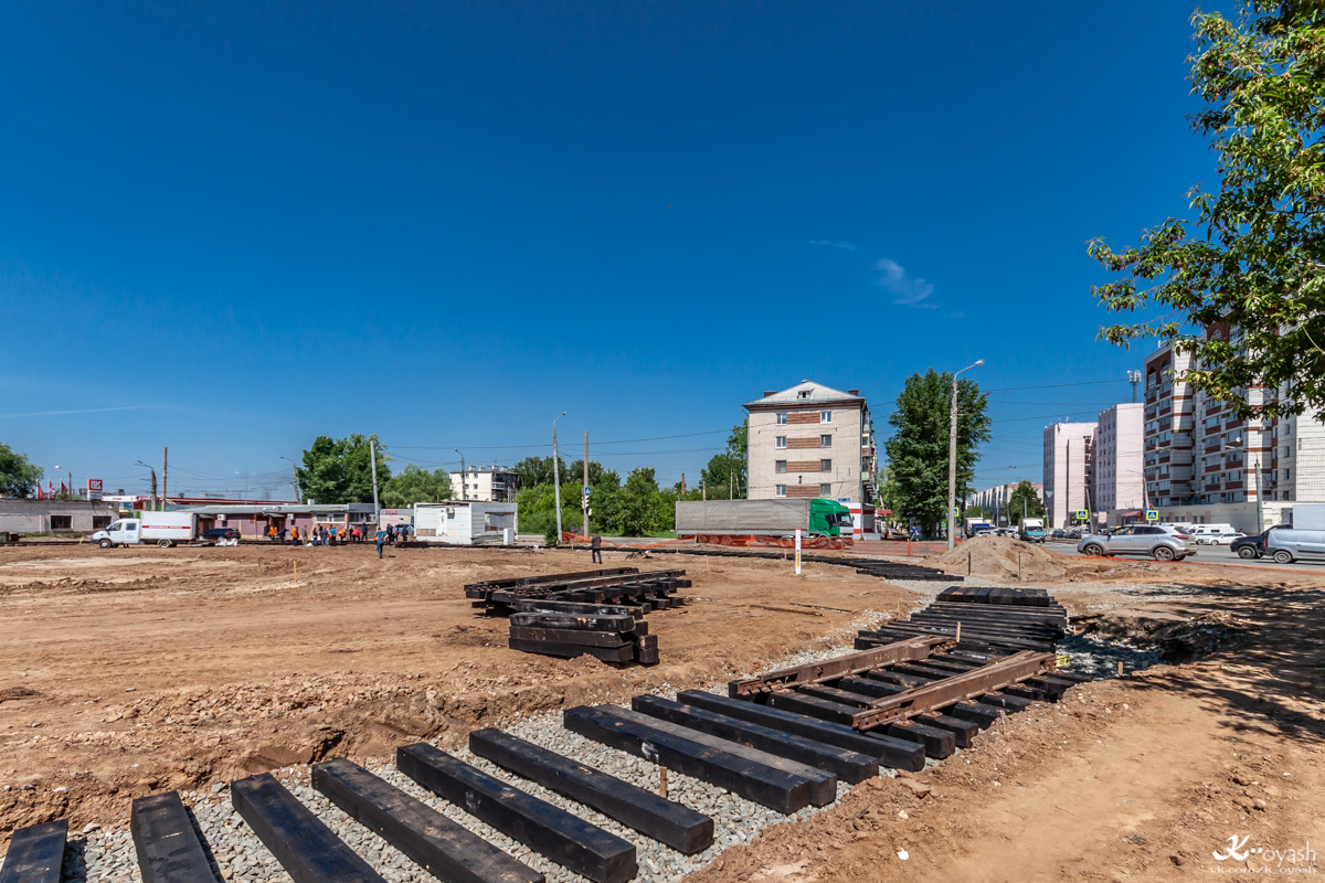 Kazany — Construction of tram line "SunCity — Boriskovo"