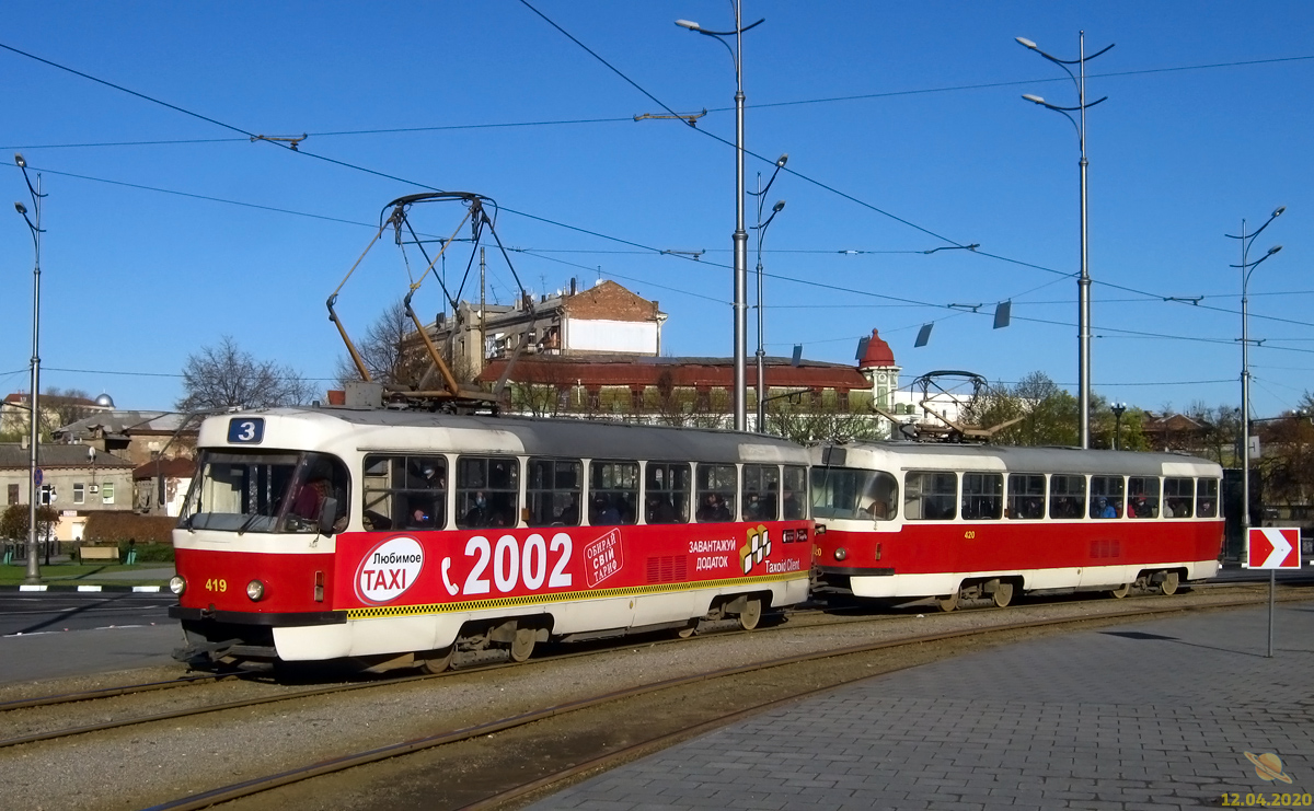 Харьков, Tatra T3SUCS № 419