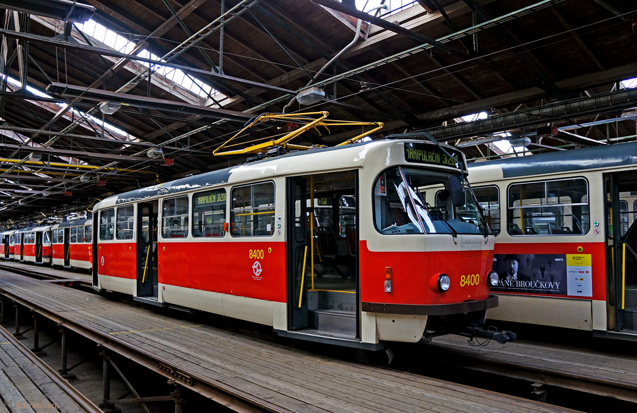 Прага, Tatra T3R.P № 8400; Прага — Трамвайные депо