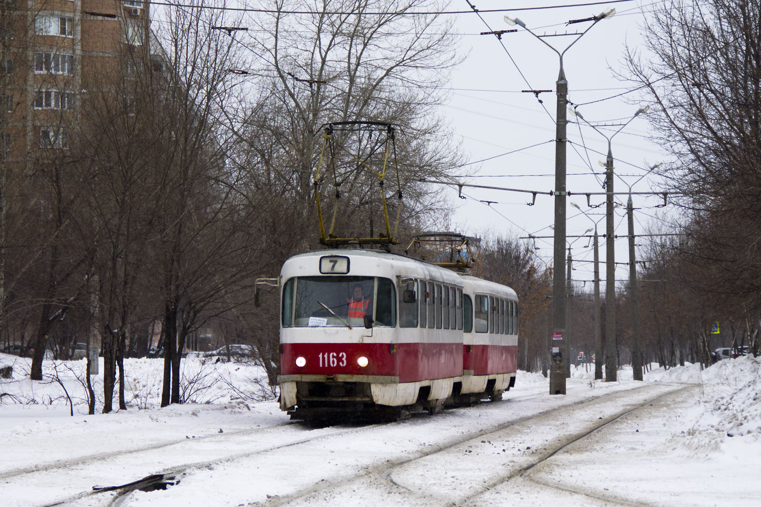 Самара, Tatra T3SU (двухдверная) № 1163