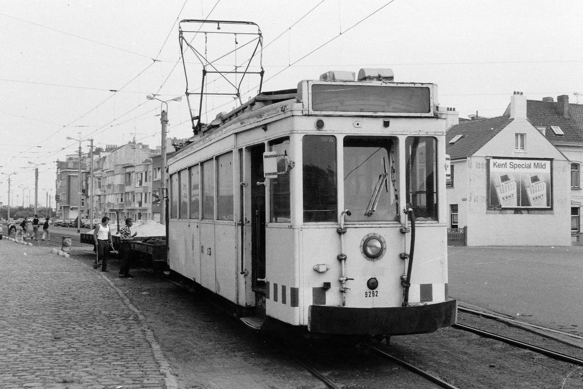 Kusttram, SNCV Standard wooden motor car — 9292; Kusttram — Historical photos — Electric tramway (other types of tram)