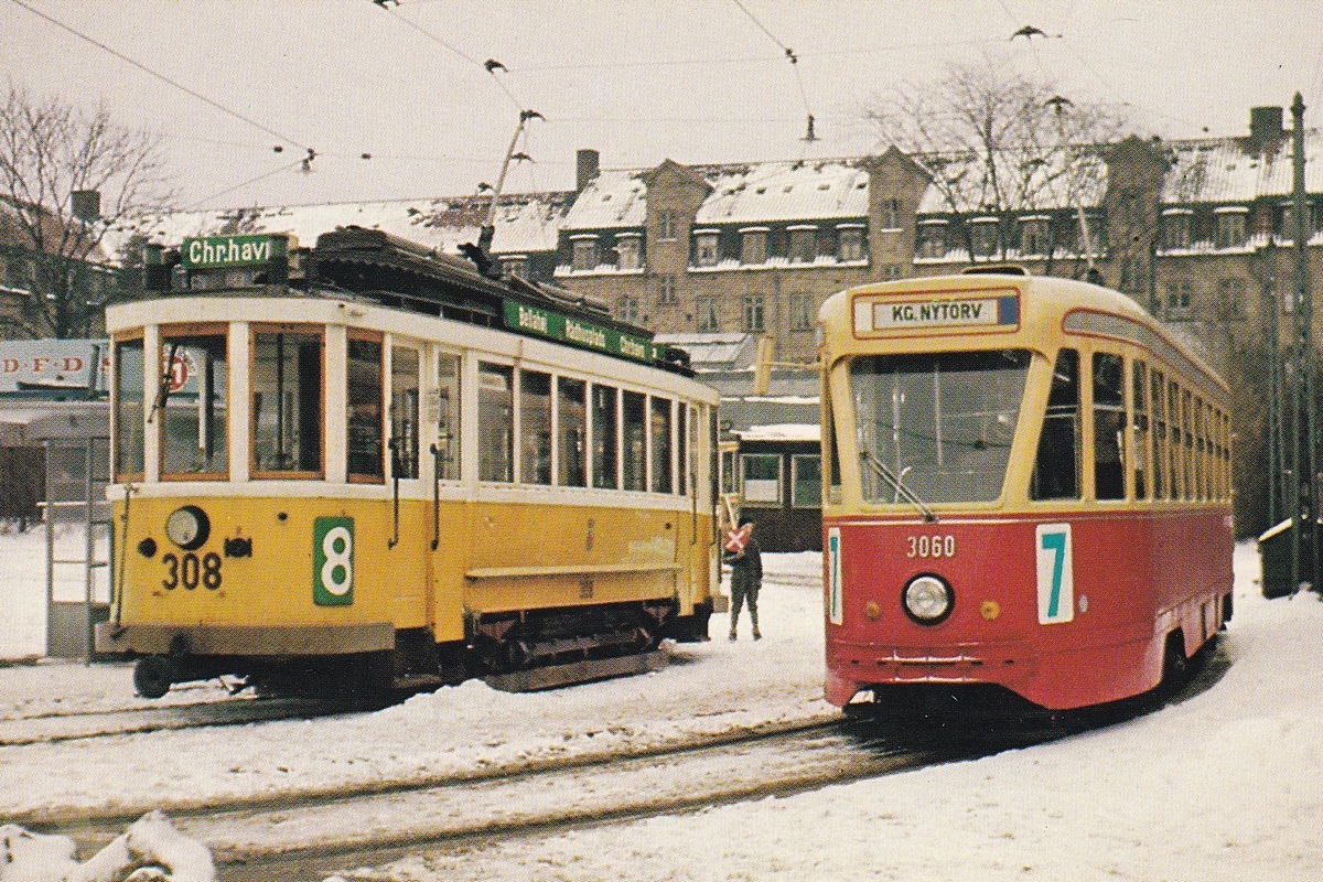 Kopenhagen, BN PCC series 7000 Nr. 3060; Kopenhagen, Scandia C3 Nr. 308