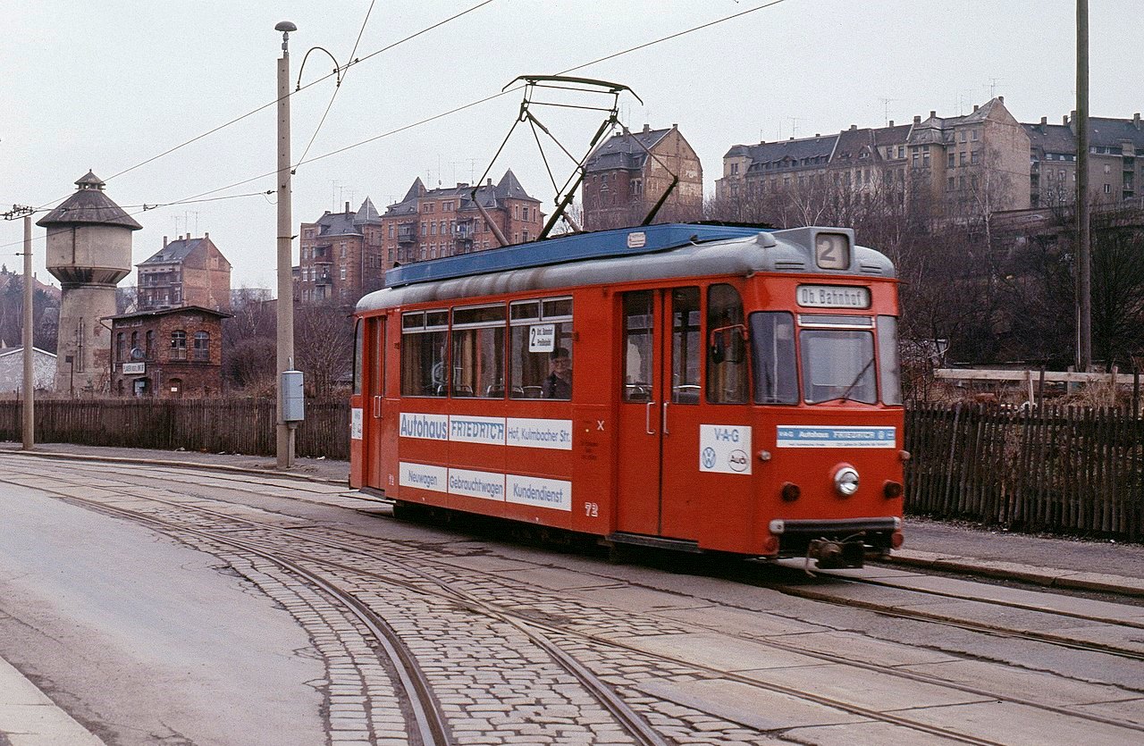 Плауэн, Gotha T57 № 72; Плауэн — Линия на Unterer Bahnhof (закрыта 30.03.2007)