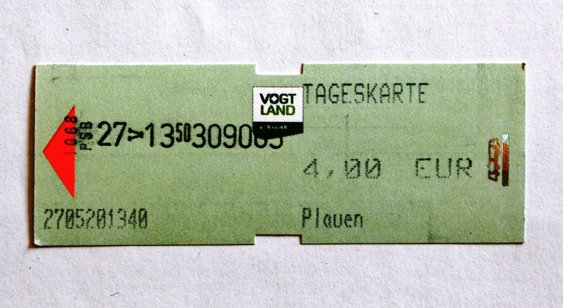 Plauen — Tickets • Fahrscheine