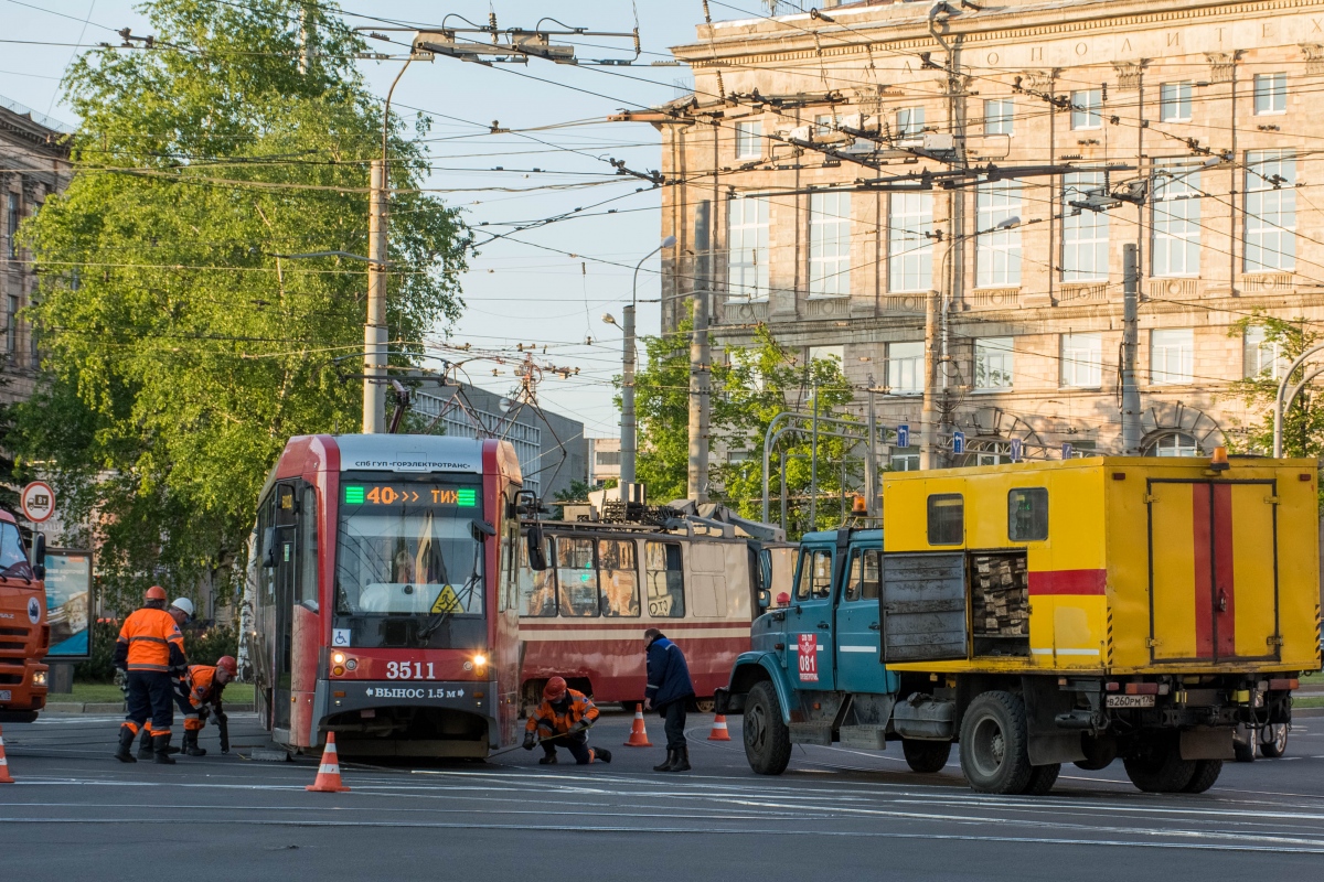 Санкт-Петербург, ЛМ-68М3 № 3511; Санкт-Петербург — Происшествия