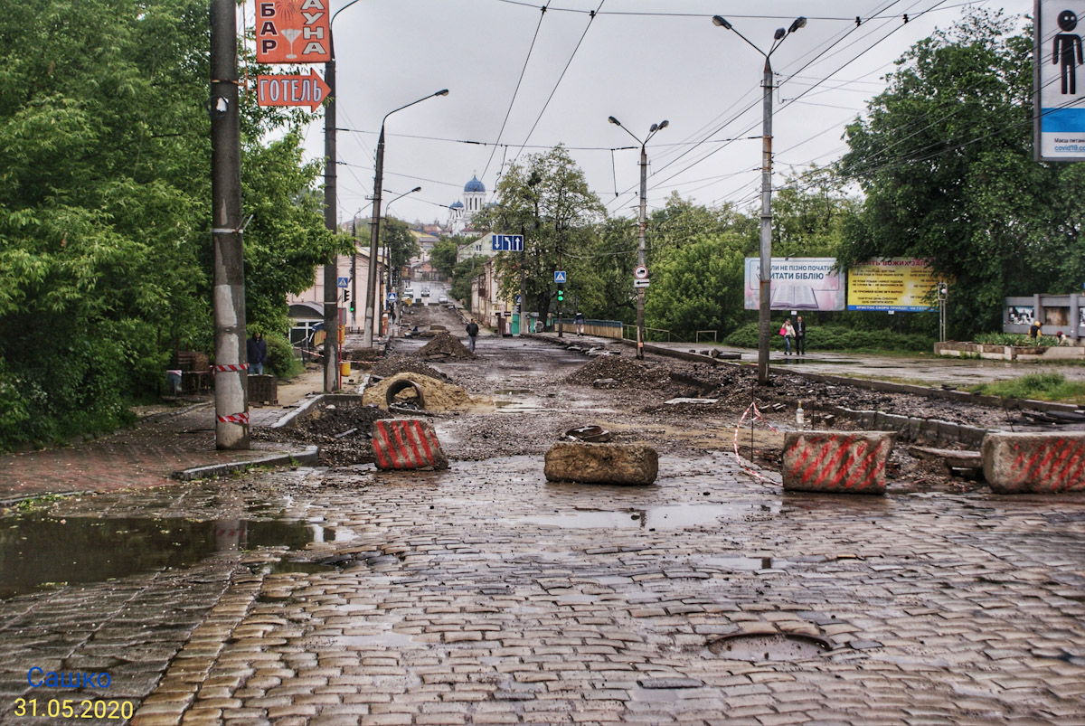 Csernovci — Repair of Rus'ka street