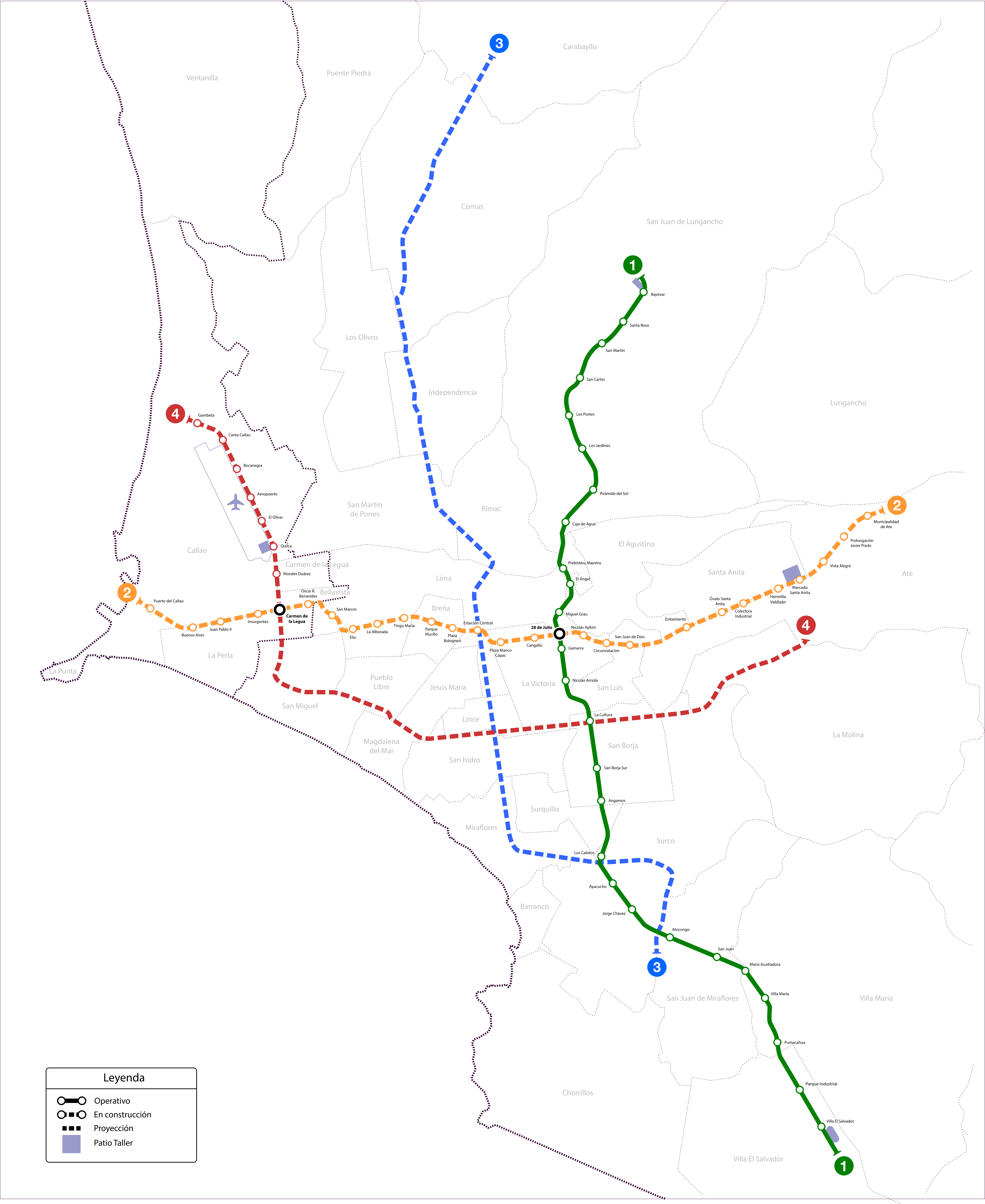 Lima — Metro de Lima — Lines and Infrastructure