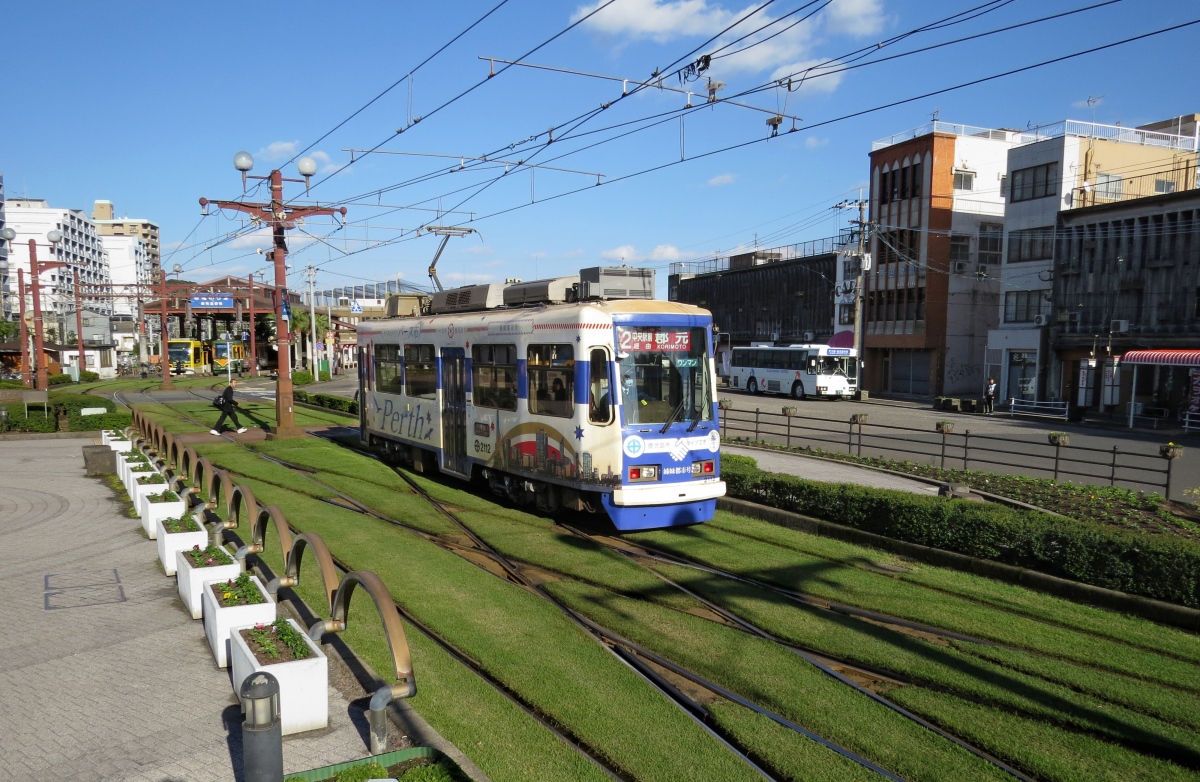 Кагосима — Трамвайные линии и инфраструктура