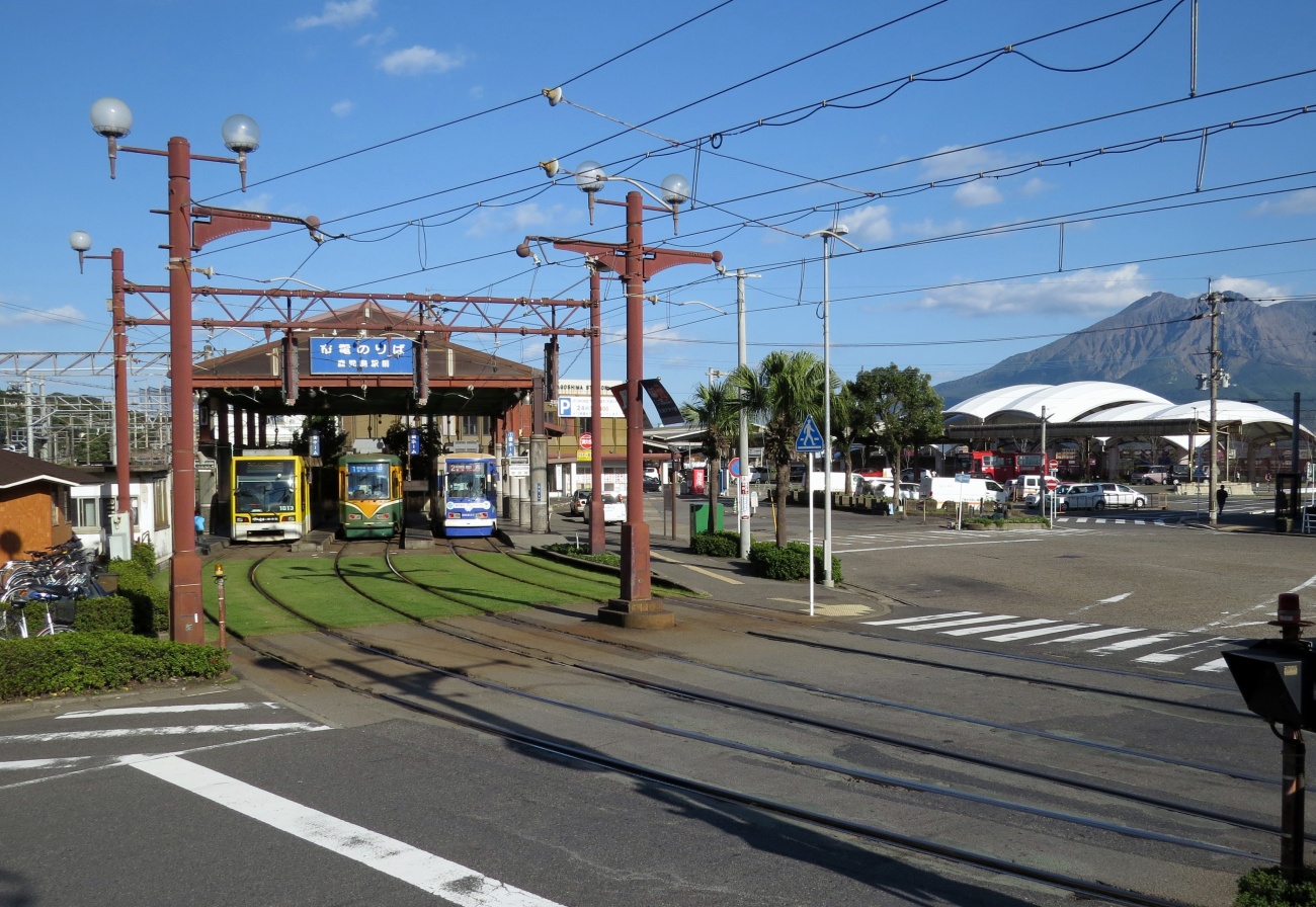 Кагосима — Трамвайные линии и инфраструктура