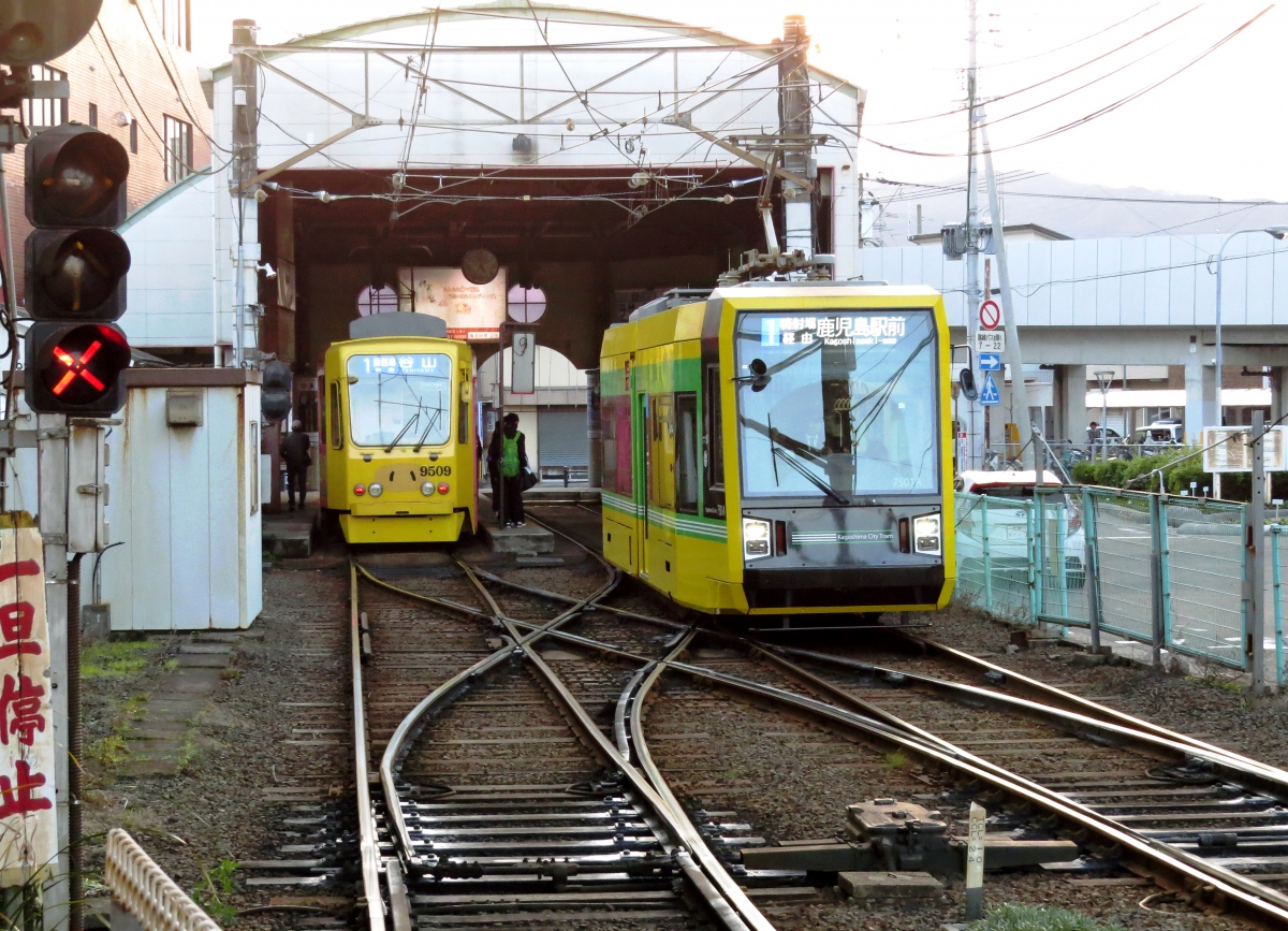 Кагосима, Aruna Kōki № 9509; Кагосима, Aruna Sharyō № 7501; Кагосима — Трамвайные линии и инфраструктура
