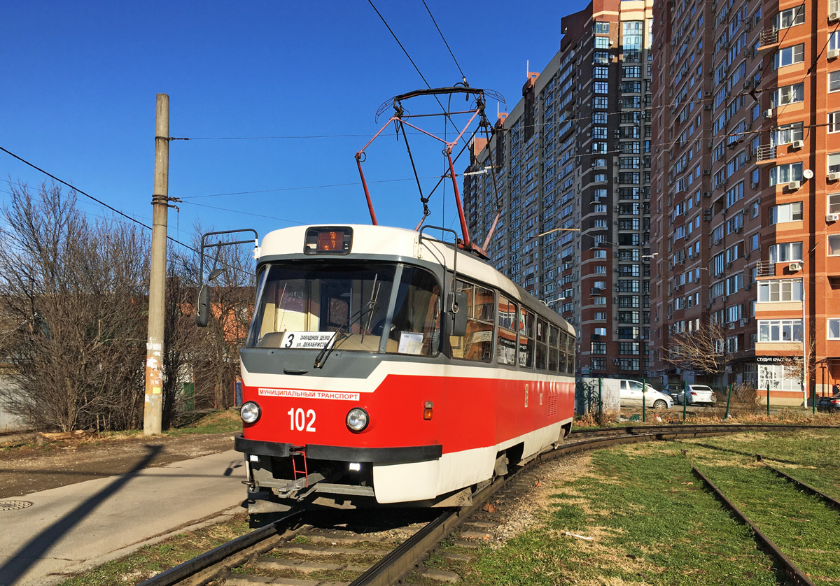 Краснодар, Tatra T3SU КВР МРПС № 102