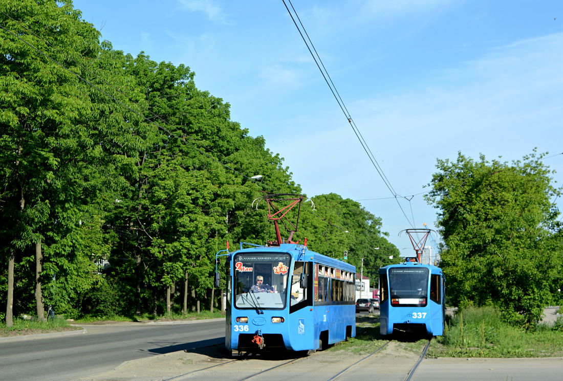 Vladivostok, 71-619K № 336; Vladivostok, 71-619K № 337; Vladivostok — Theme trams