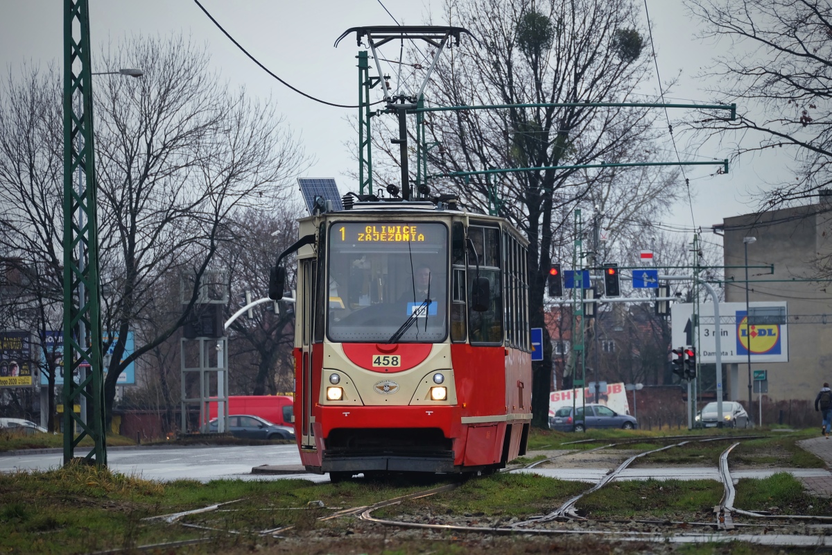 Силезские трамваи, Konstal 105Na № 458