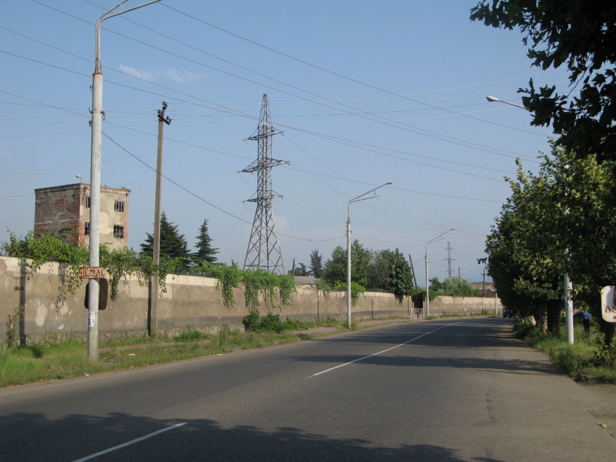 Zestafoni — An unfinished trolleybus line