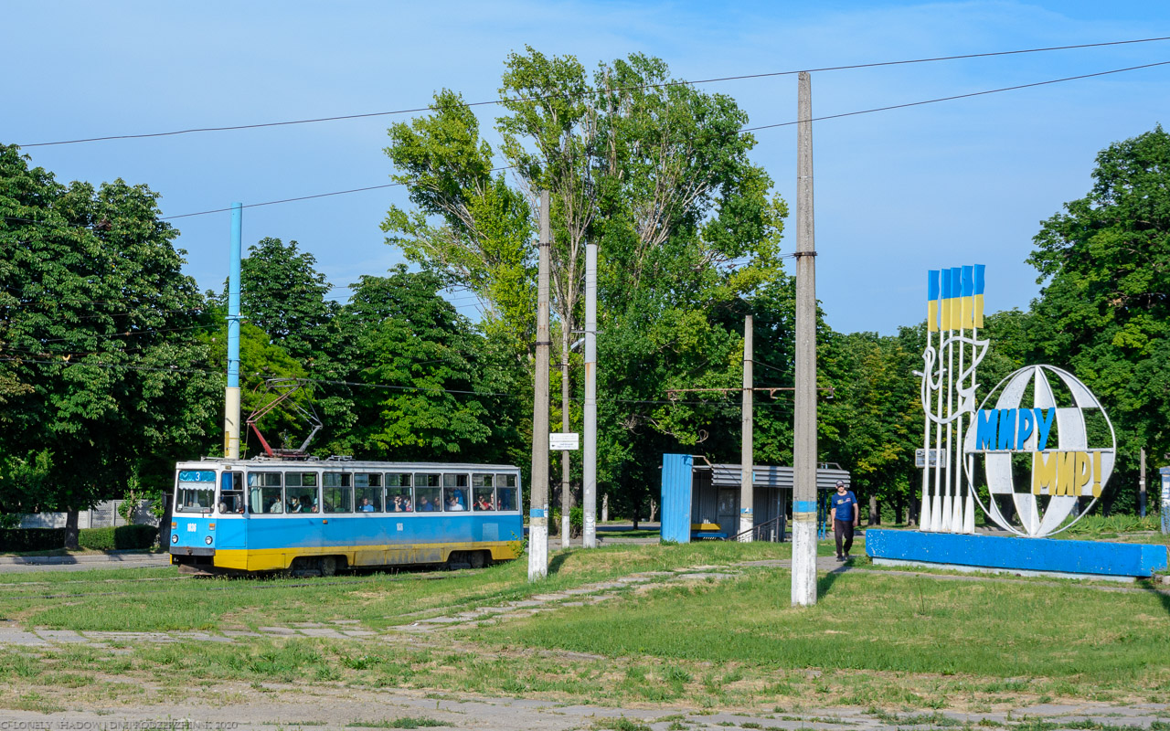 Каменское, 71-605А № 1036; Каменское — Трамвайная авария 02.07.1996