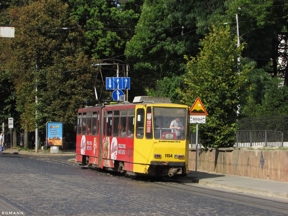 Львов, Tatra KT4D № 1154