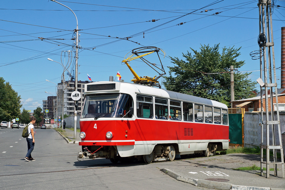Владикавказ, Tatra T4DM № 4; Владикавказ — Служебная линия в Городское трамвайное депо