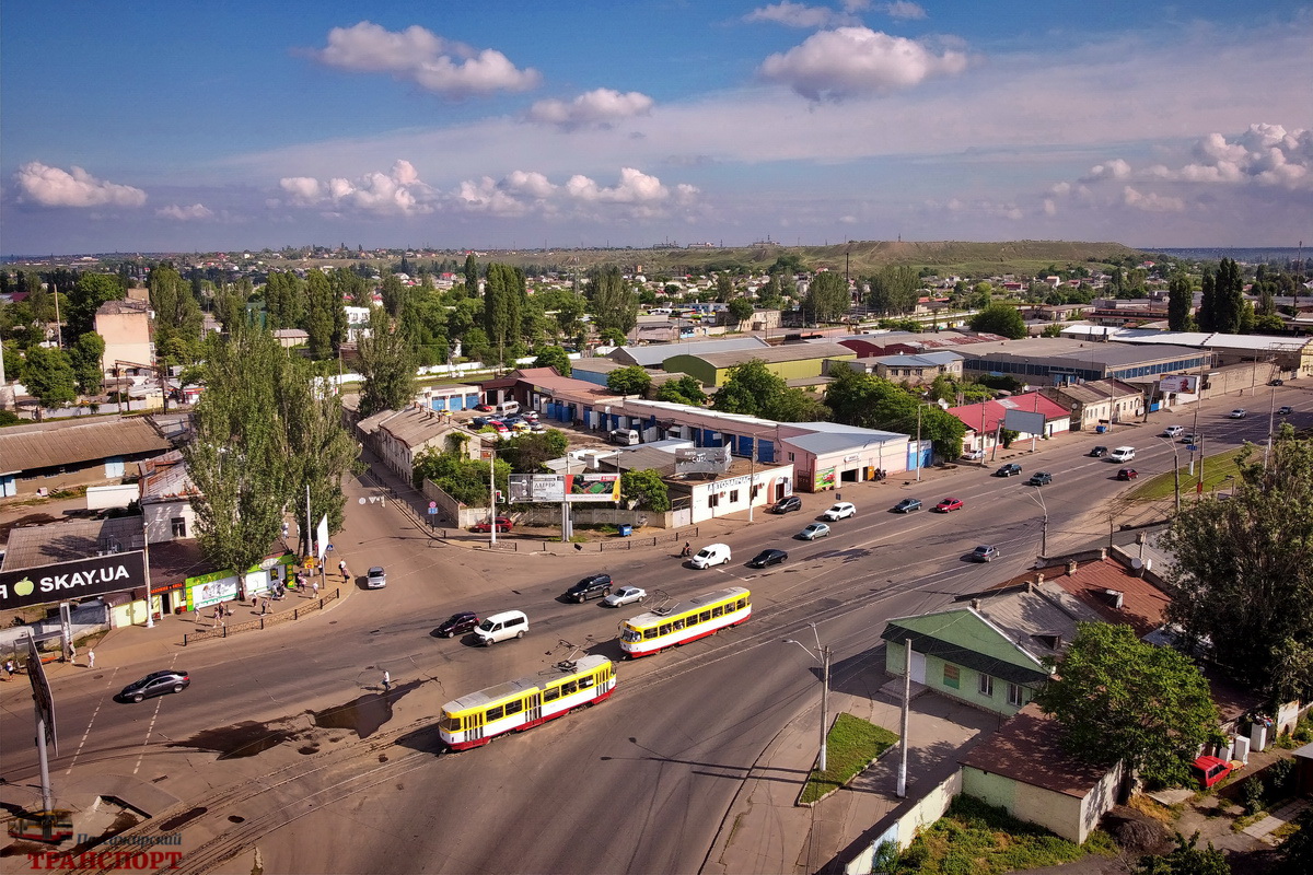 Одеса — Електротранспорт Одеси з висоти