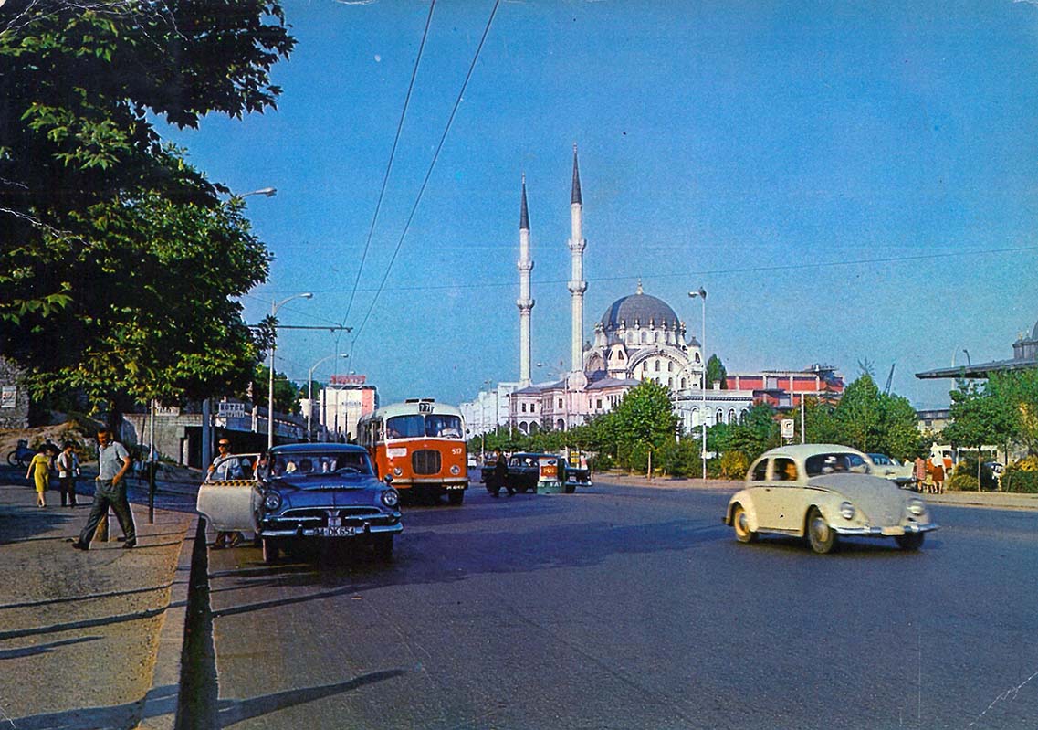 Стамбул — Исторические фотографии — Троллейбус (1961-1984)