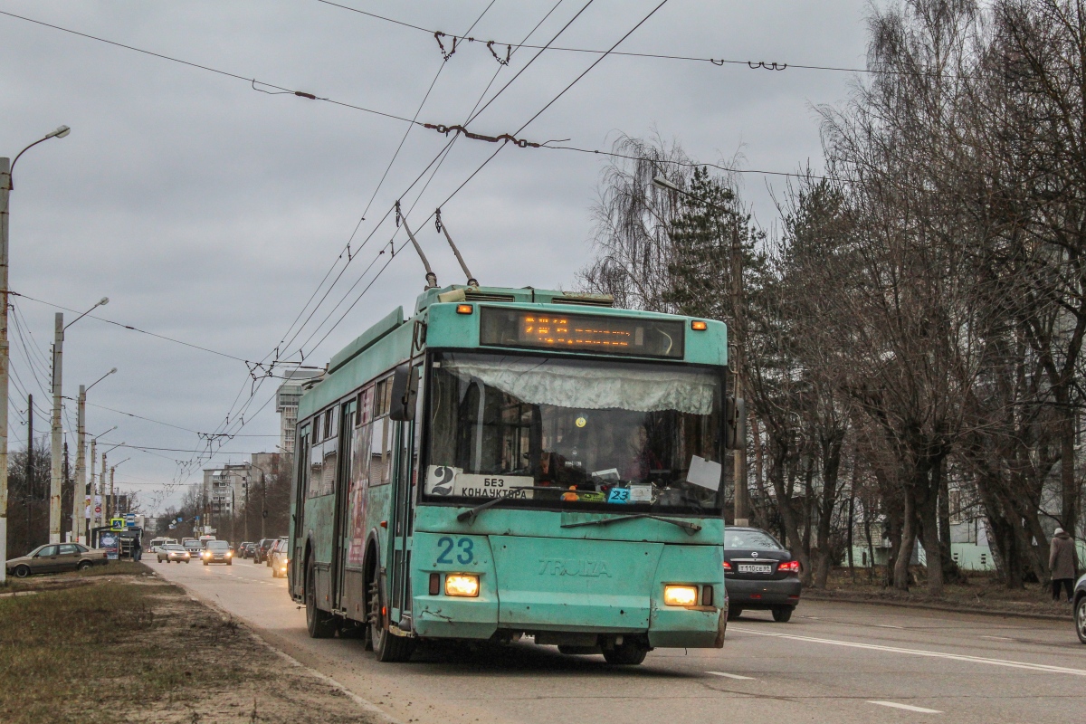 Тверь, Тролза-5275.05 «Оптима» № 23; Тверь — Последние годы тверского троллейбуса (2019 — 2020 гг.); Тверь — Троллейбусные линии: Пролетарский район