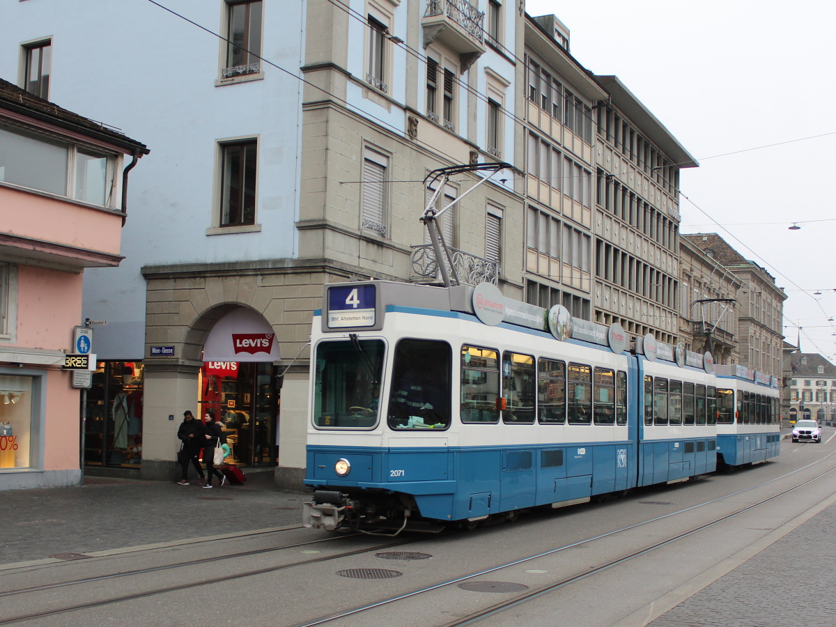 Цюрих, SWP/SIG/BBC Be 4/6 "Tram 2000" № 2071