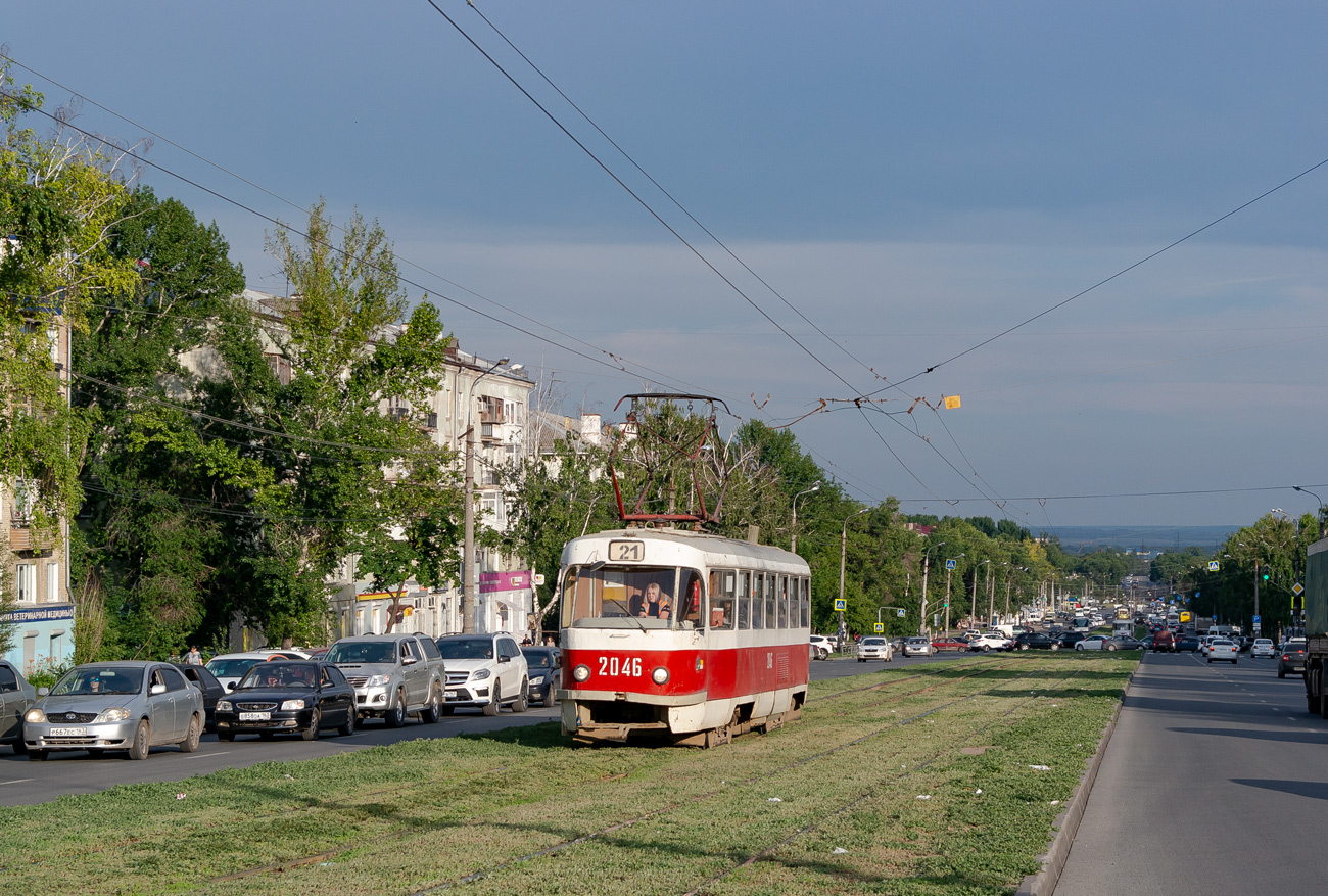 Самара, Tatra T3SU (двухдверная) № 2046