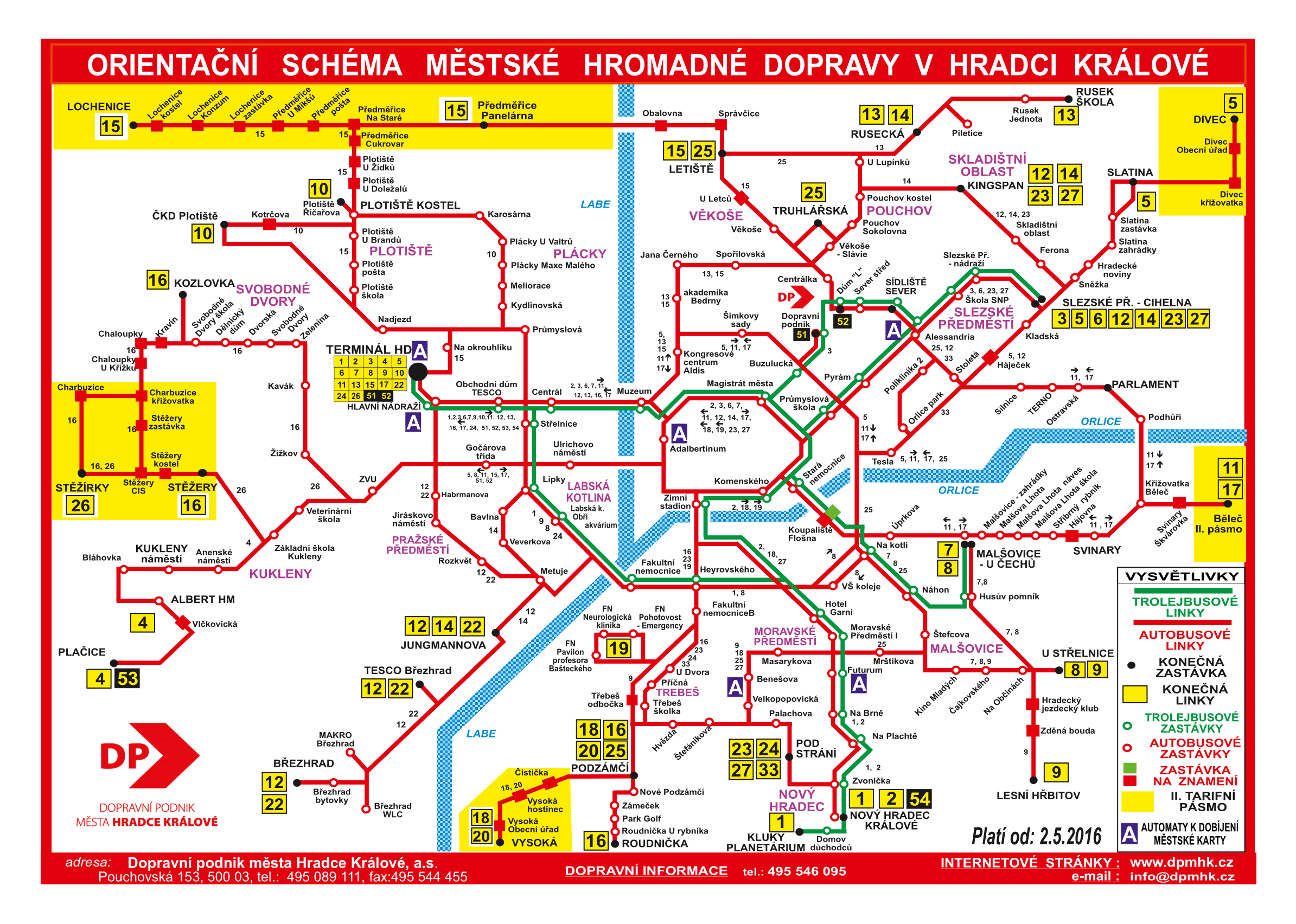 Градец-Кралове — Схемы