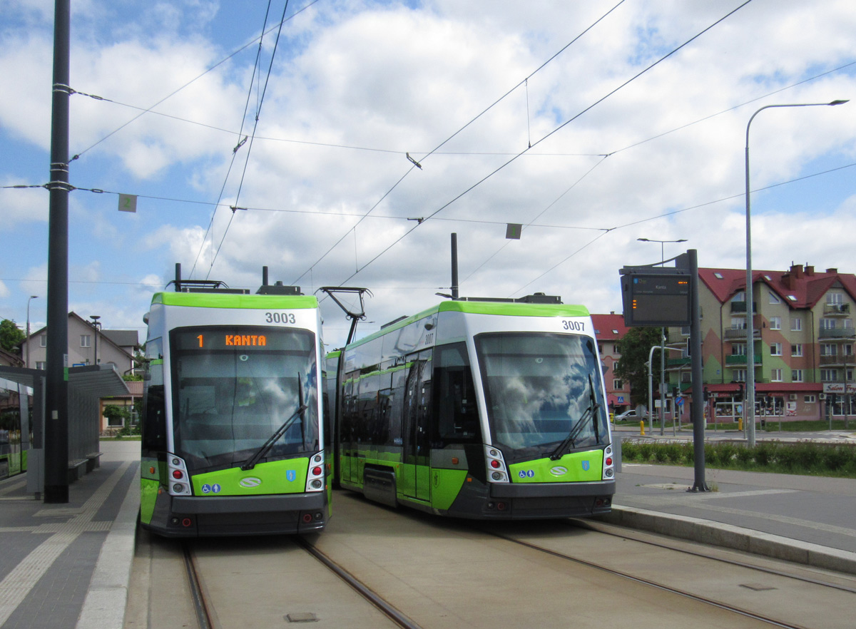 Ольштын, Solaris Tramino S111o № 3003; Ольштын, Solaris Tramino S111o № 3007