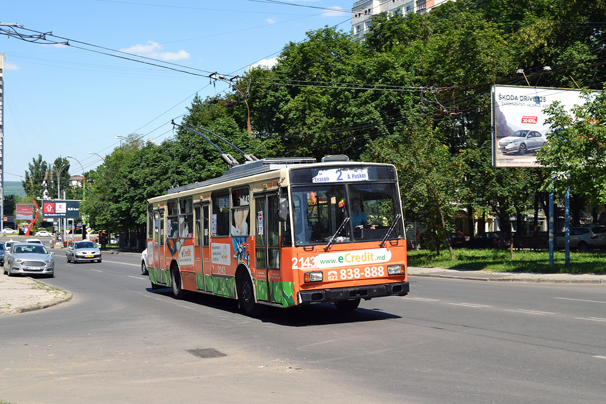 Кишинёв, Škoda 14TrDT/6M № 2143