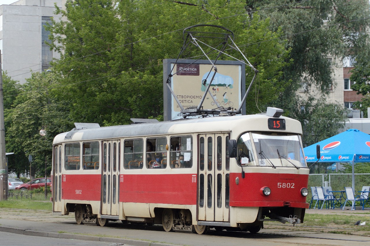 Киев, Tatra T3SU № 5802