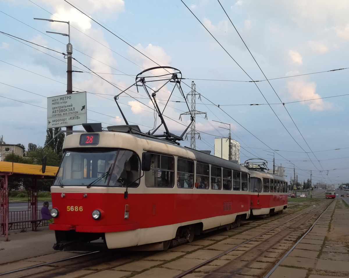 Kiova, Tatra T3SUCS # 5686