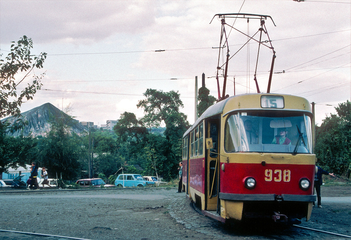 Донецк, Tatra T3SU № 938; Донецк — Фотографии Питера Хэзелдайна — 08.2001