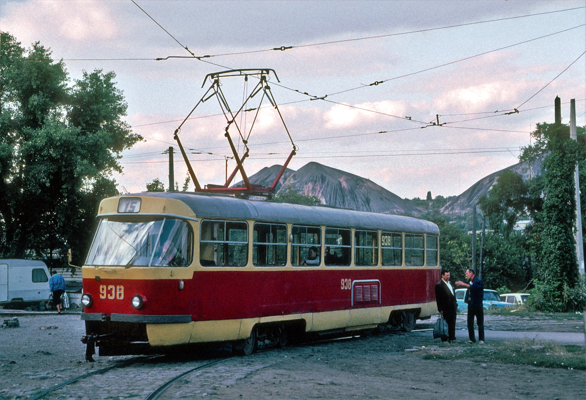 Донецк, Tatra T3SU № 938; Донецк — Фотографии Питера Хэзелдайна — 08.2001
