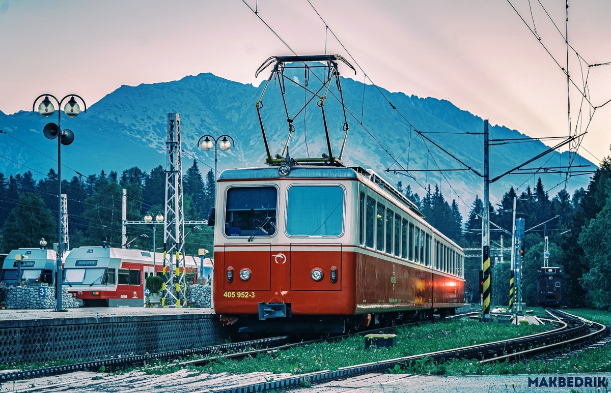 Высоке-Татры, SLM EMU 29.0 № 405.952-3; Высоке-Татры — Последний день эксплуатации вагонов СЛМ на зубчатой ​​железной дороге (05.07.2020)