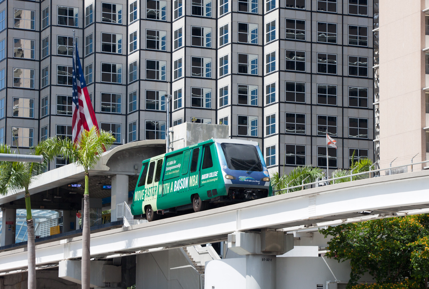 Майами, FL, Bombardier Innovia APM 100 № 58; Майами, FL — Metromover