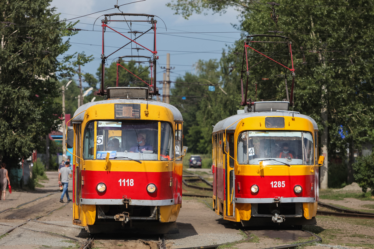 Барнаул, Tatra T3SU № 1118; Барнаул, Tatra T3SU № 1285