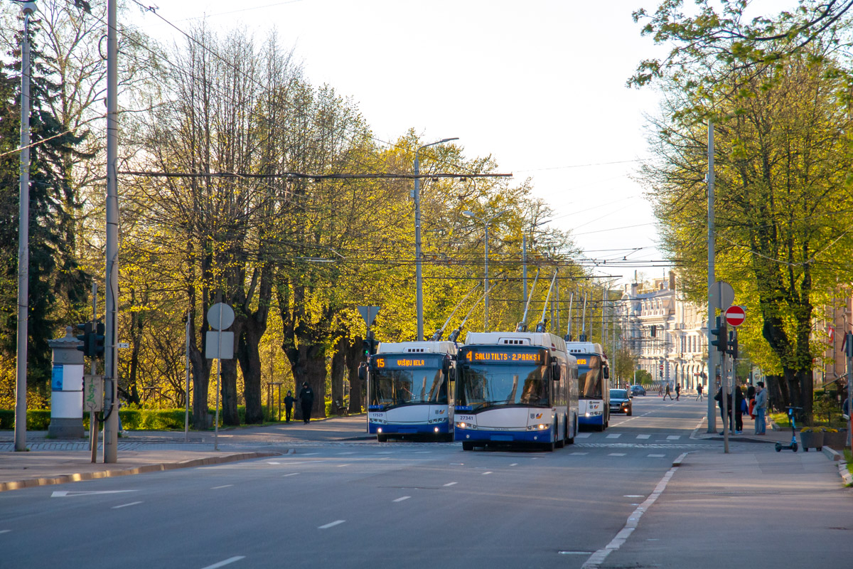 Рига — Троллейбусные линии и инфраструктура