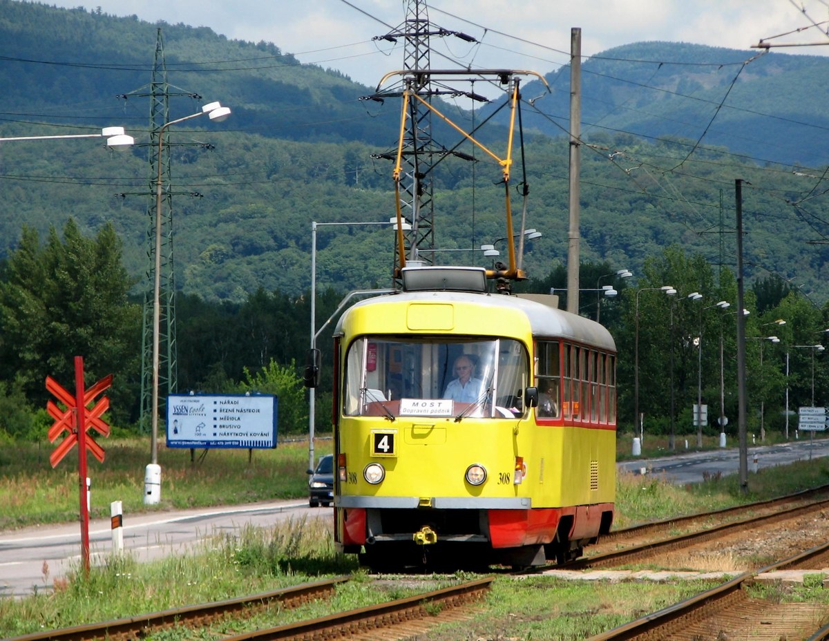Мост и Литвинов, Tatra T3M.3 № 308