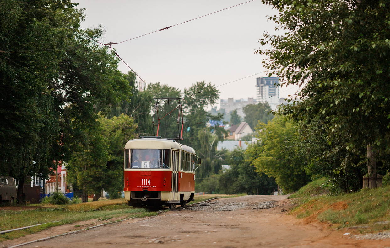 Ижевск, Tatra T3SU (двухдверная) № 1114