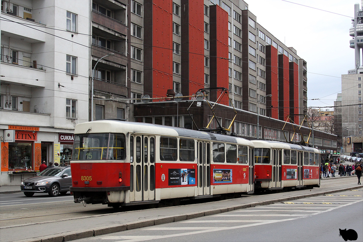 Прага, Tatra T3R.P № 8305