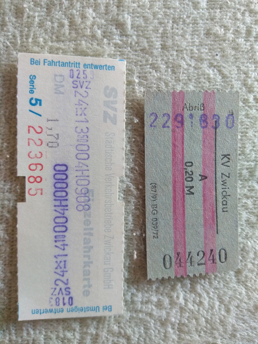 Zwickau — Tickets • Fahrscheine