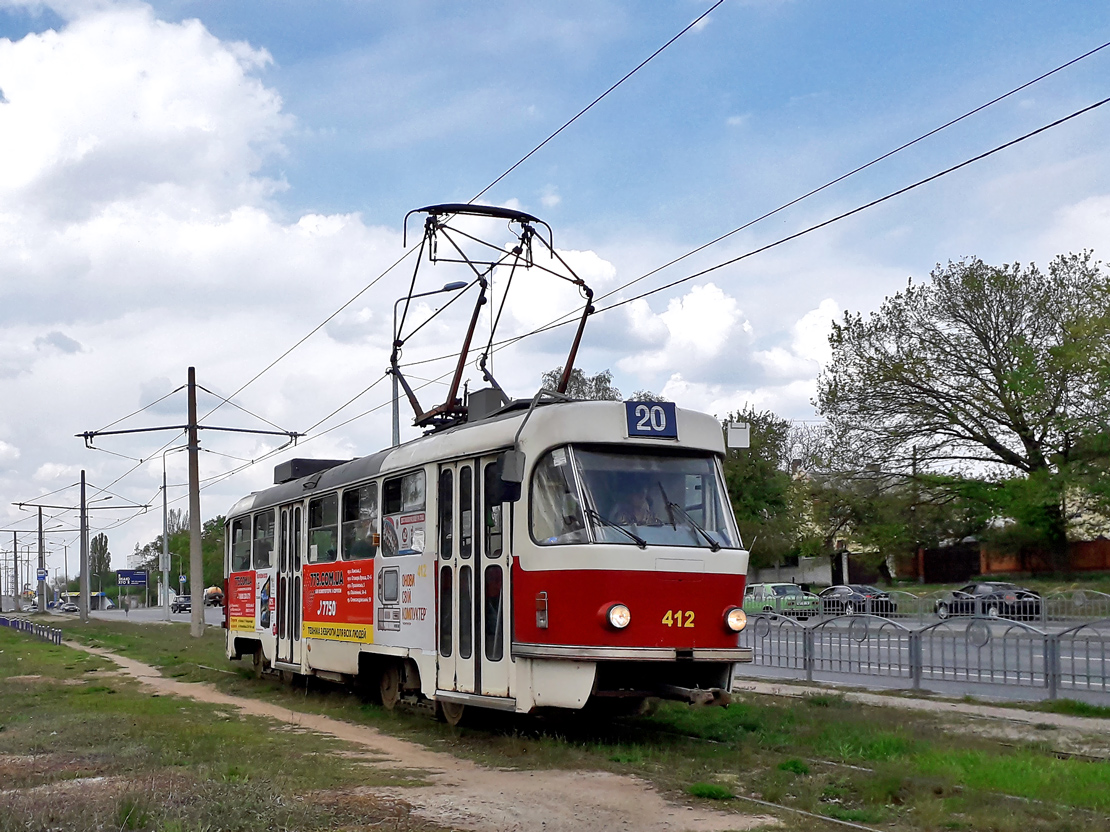 Harkova, Tatra T3M # 412