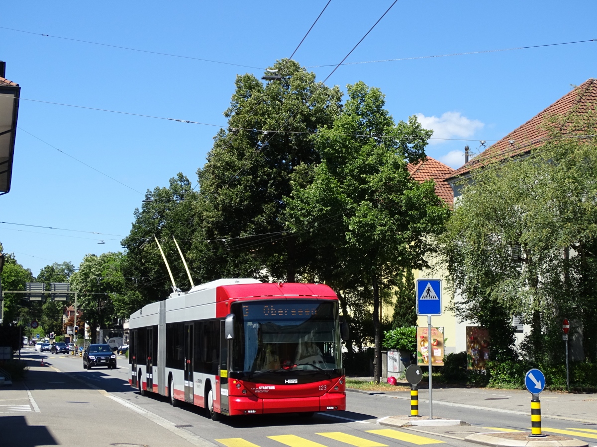 Винтертур, Hess SwissTrolley 3 (BGT-N1C) № 123
