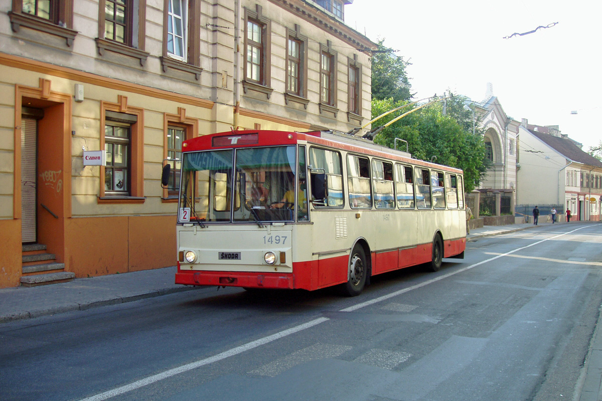 Вильнюс, Škoda 14Tr02/6 № 1497