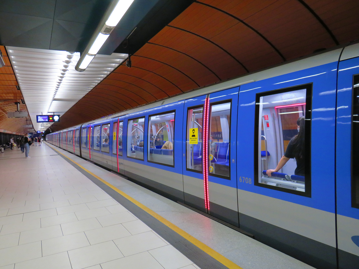 Мюнхен, Adtranz/Siemens C2.11 № 6708; Мюнхен — U-Bahn — Линии U1/U2