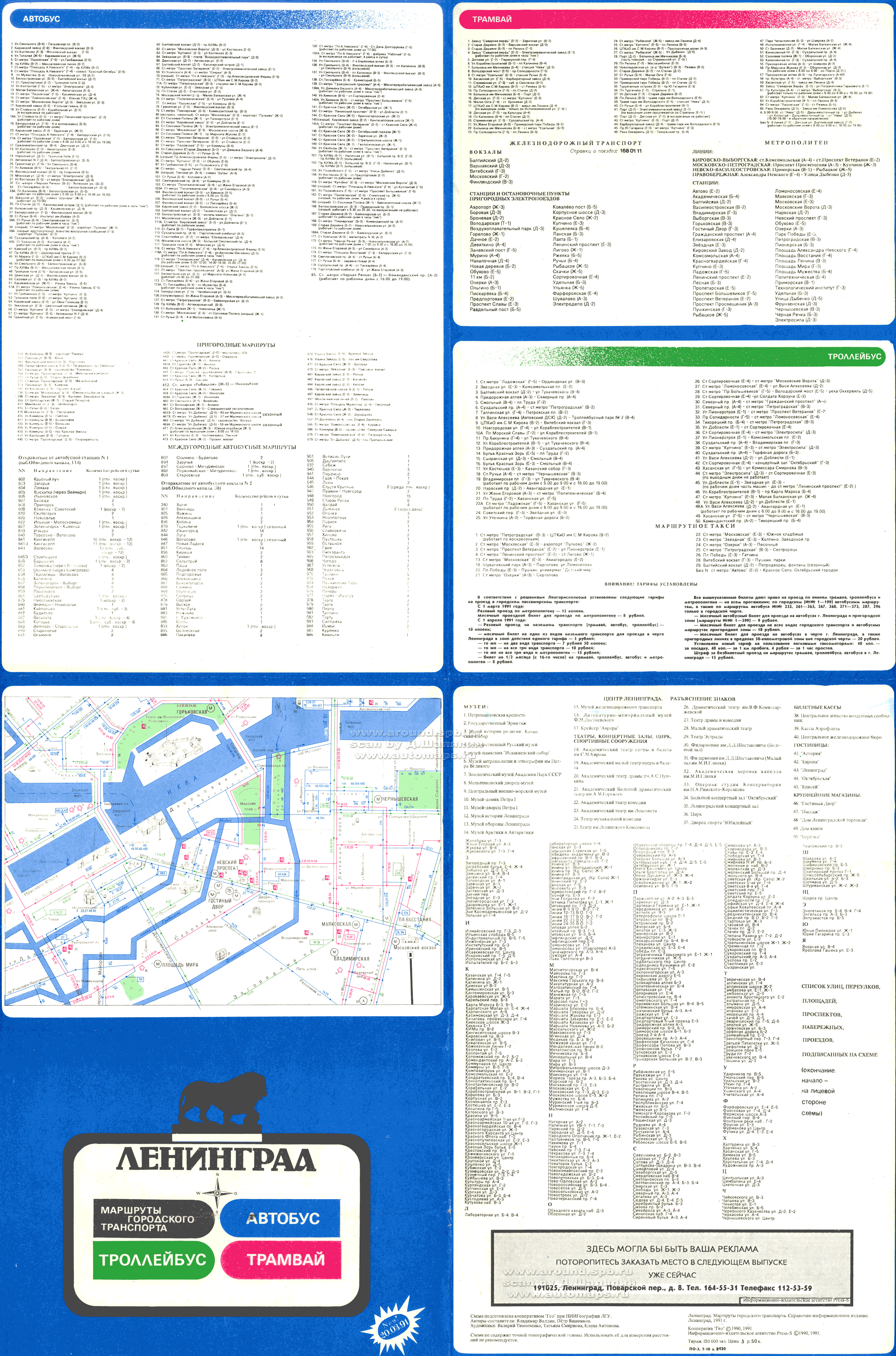 Sankt Petersburg — Systemwide Maps
